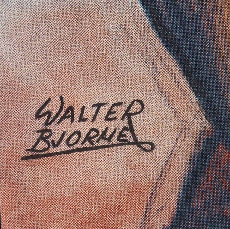 Walter Bjorne, a vintage movie poster, 'Röde Piraten (The Crimson Pirate)', 1972.