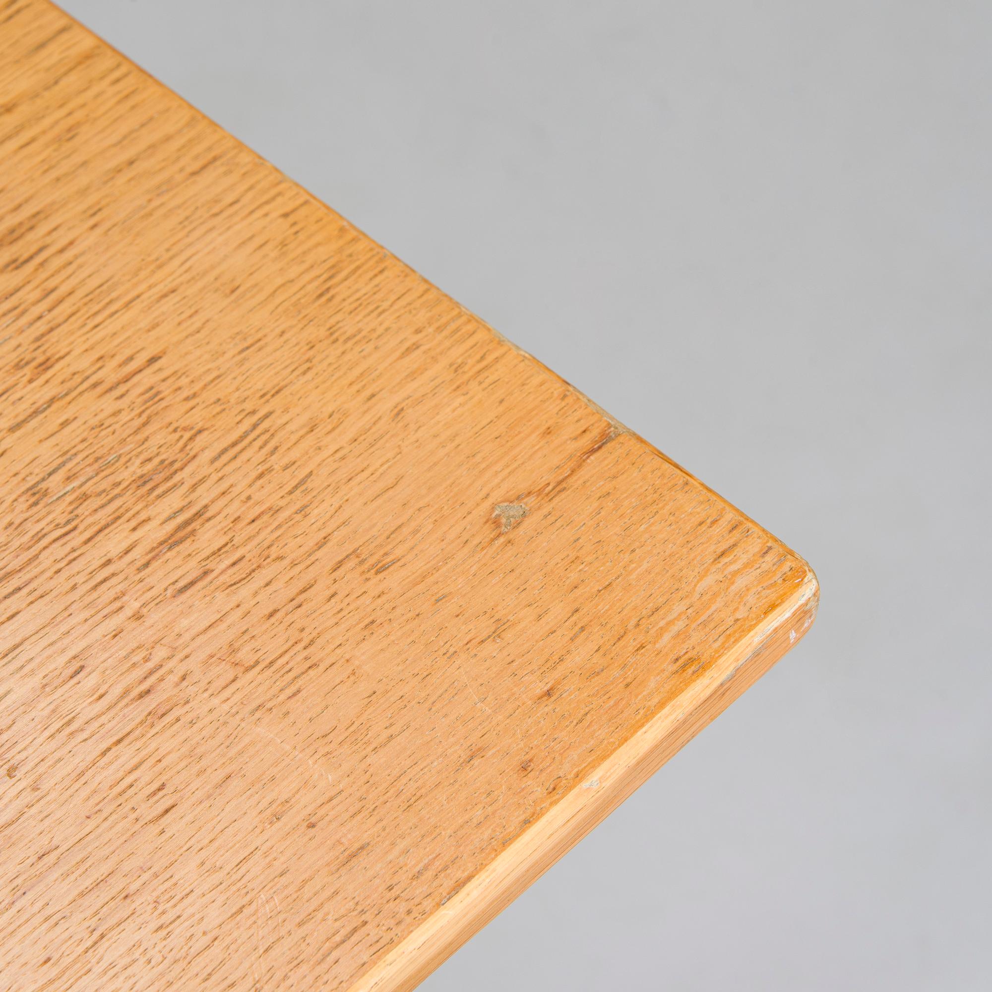 Bruno Mathsson, A 1940s / 1950s oak and birch "Maria flap" folding table for Mathsson International Värnamo.