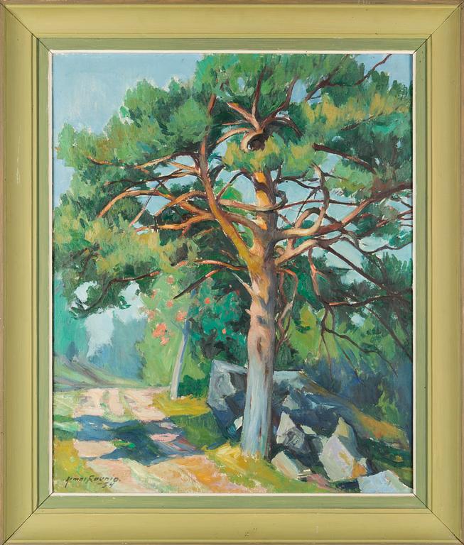 Armas Raunio, oil on canvas, signed and dated -54.