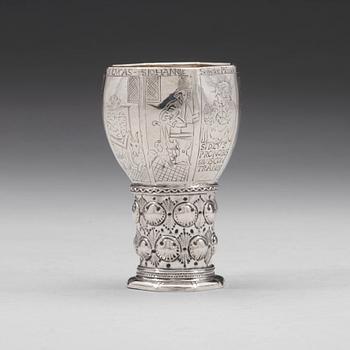 Oluf Jörgensen, remmare, silver, (verksam i Bergen 1650-1700).