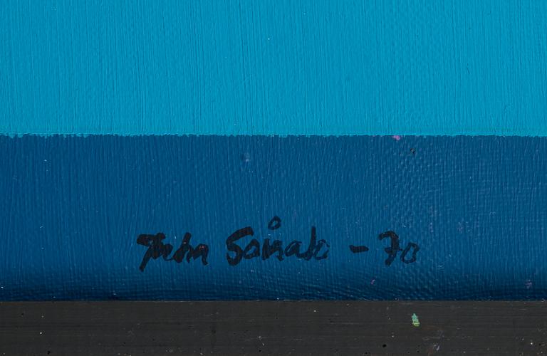Juha Soisalo, JUHA SOISALO, olja och akryl på duk, signerad och daterad -70.
