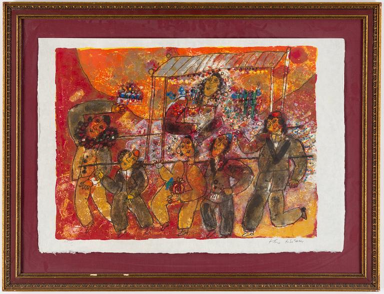 THEO TOBIASSE, lithographs in colour, 12, from "The song of songs of King Salomon", signed XXI/C.