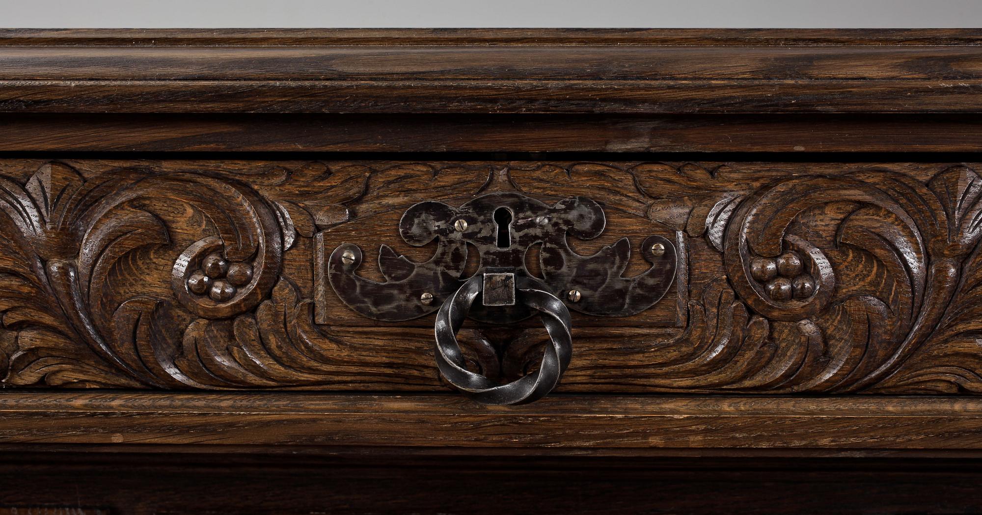 MATSALSGRUPP, 8 delar, barockstil, 1900-tal.