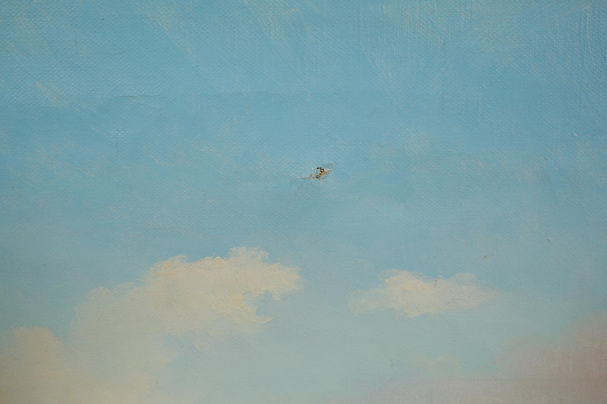 OKÄND KONSTNÄR, olja på duk, signerad A Hällfors.