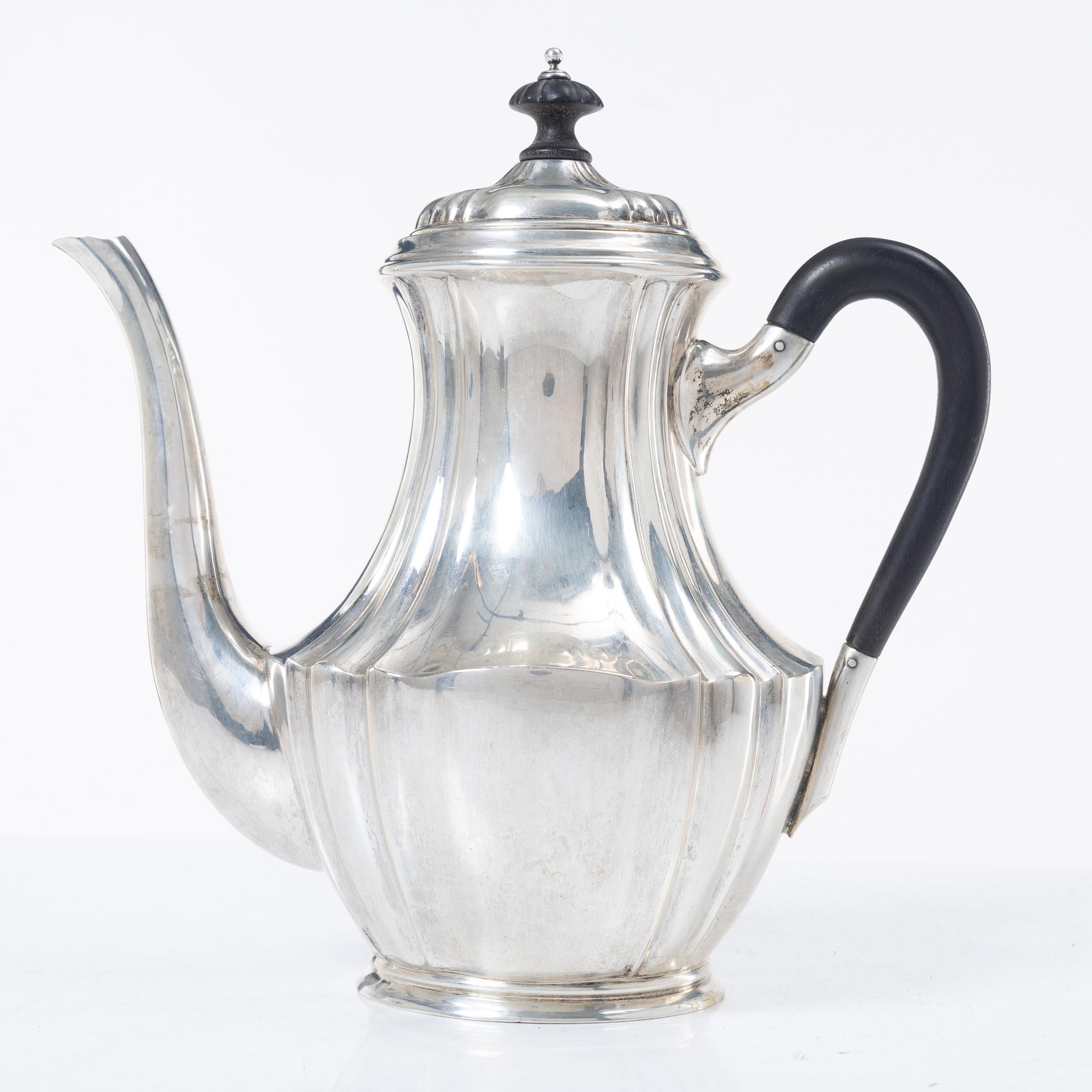 Coffee pot, silver, 1919.