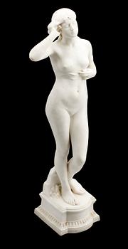PER HASSELBERG, efter, figurin, parian, sign Gustafsberg 03 P Hasselberg Paris.
