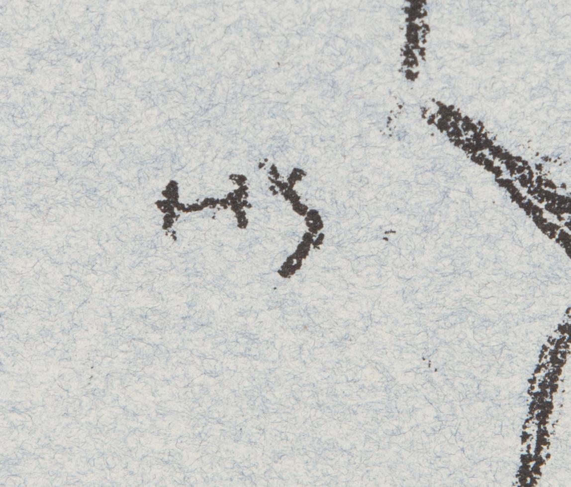 HELENE SCHJERFBECK, litograph, test print on two sides.