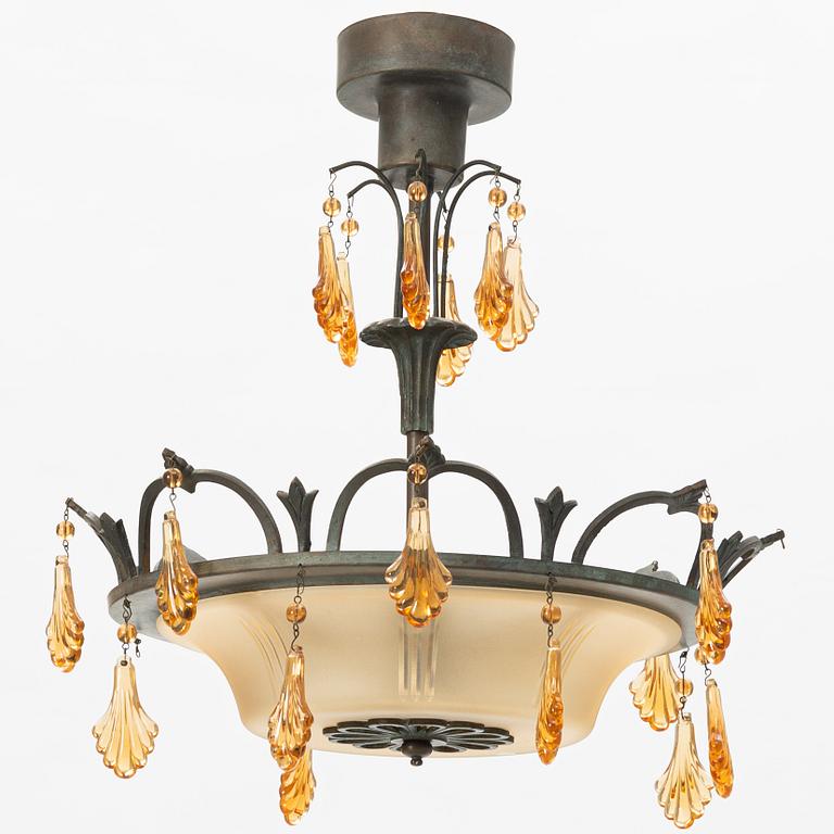 Simon Gate, Ceiling Lamp, 20th century.