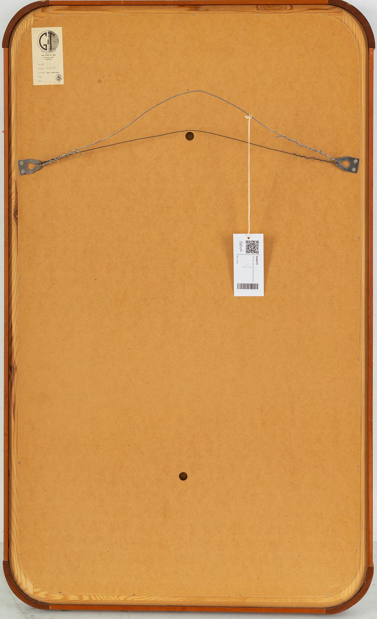 A mirror from Glas & Trä, dated 1961.