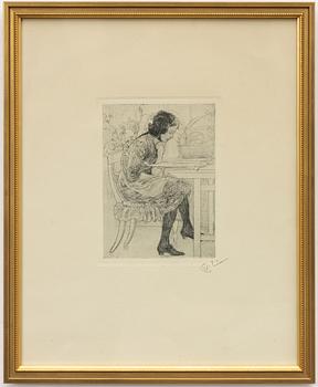 Carl Larsson, "Lektyr".