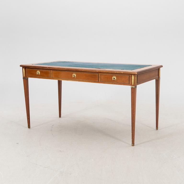 A late Gustavian style mahogany desk first half of the 20th century.