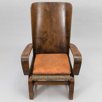 CARL-JOHAN BOMAN, An early 1930s 'Flexible chair' for N. Bomanin Höyrypuusepäntehdas, Turku.