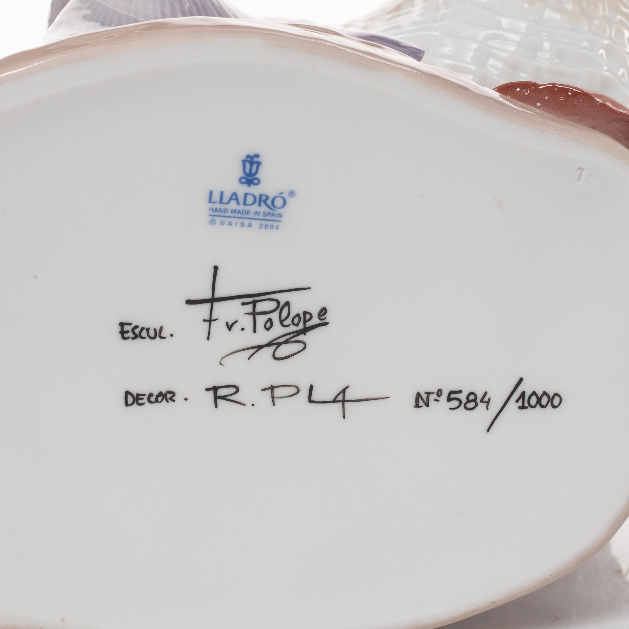 Francisco Polope, figurine, "Underwater journey", Lladró, Spain.