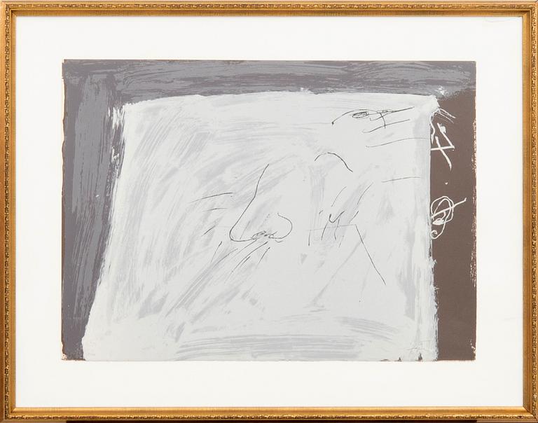 Antoni Tàpies, Untitled from the Berlin Suite.