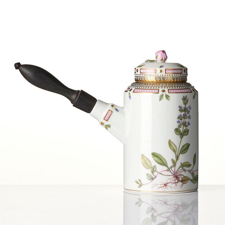 A Royal Copenhagen 'Flora Danica' coffee pot with cover, Denmark, 20th century.