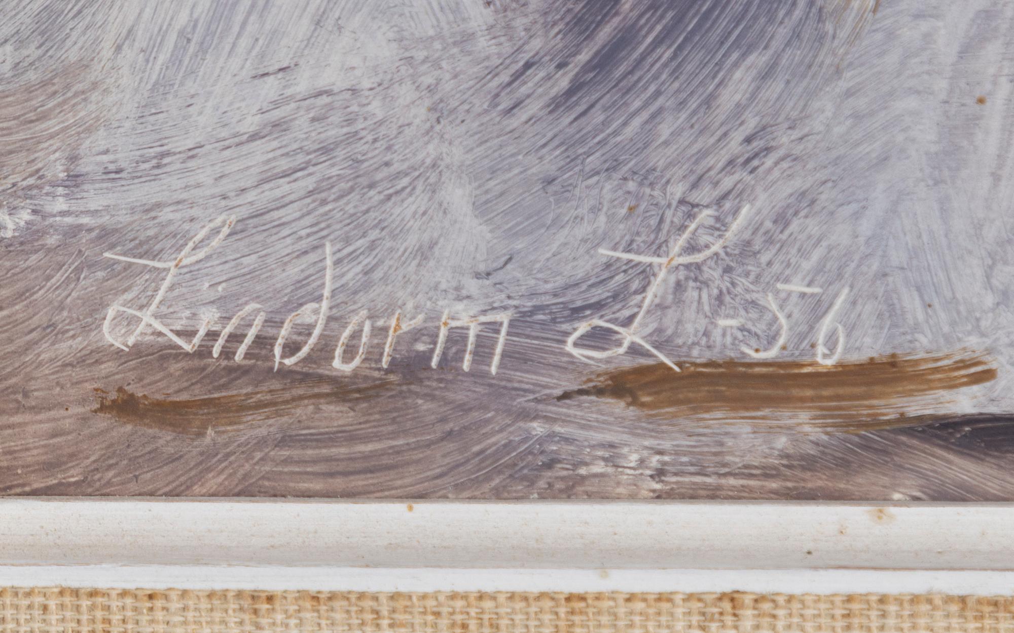 Lindorm Liljefors, Vårvinterlandskap.