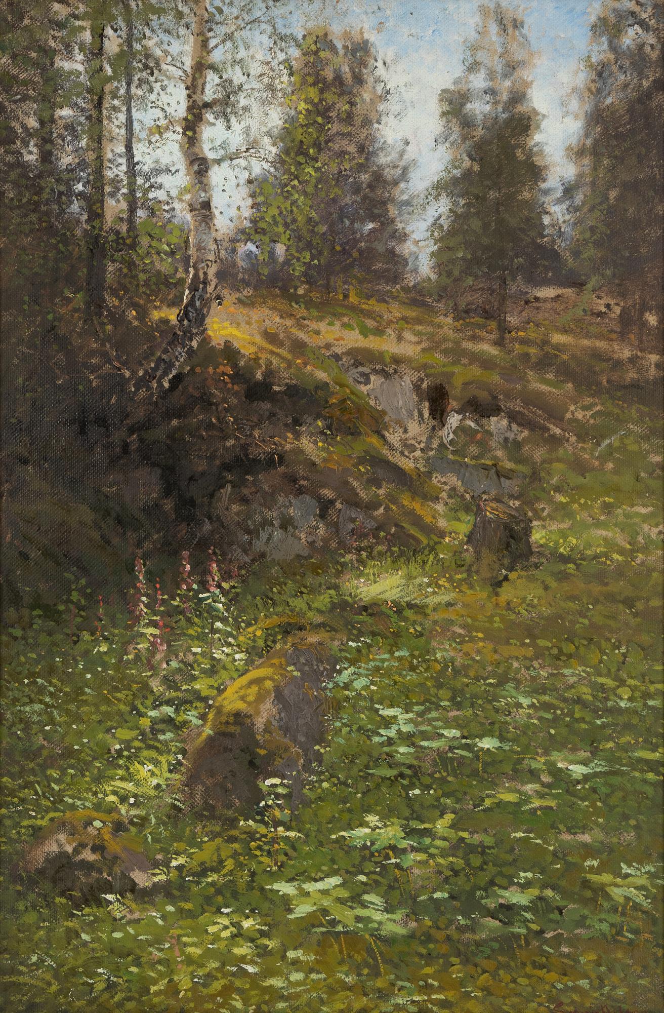 Severin Nilson, oil on canvas, signed.