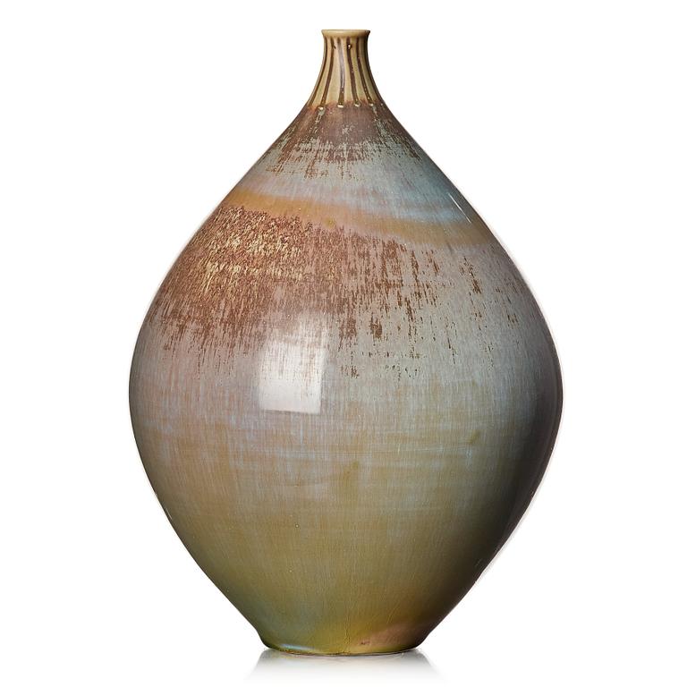 Stig Lindberg, a stoneware vase, Gustavsberg studio, Sweden 1961.