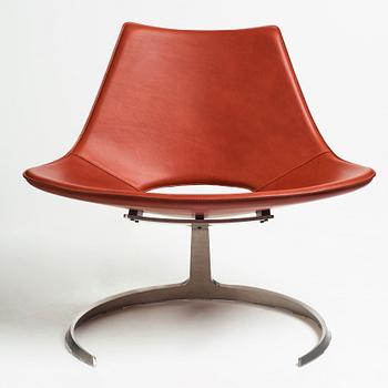 Preben Fabricius & Jørgen Kastholm, a "Scimitar" easy chair, Bo-Ex, Denmark.