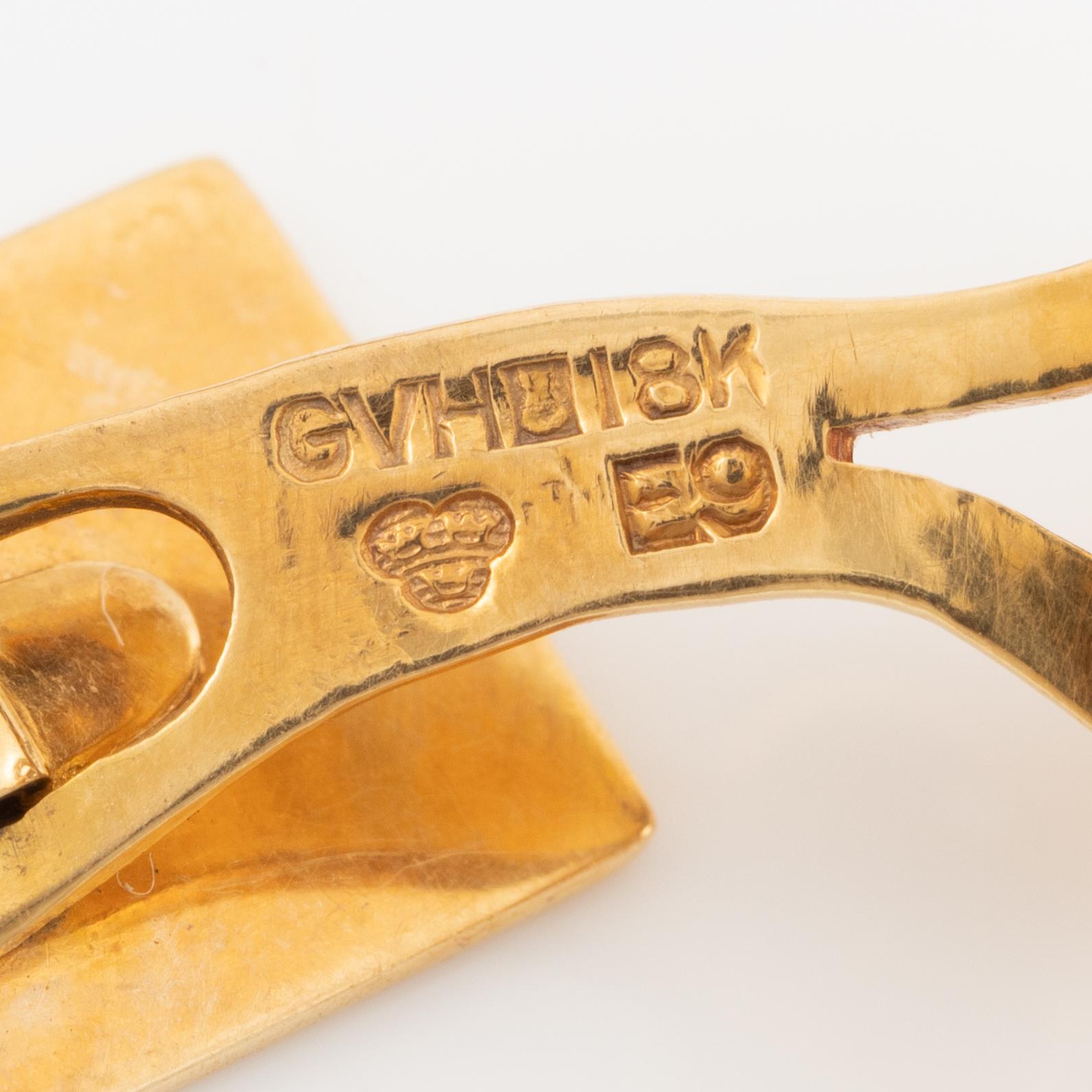 Cufflinks, 18K gold.