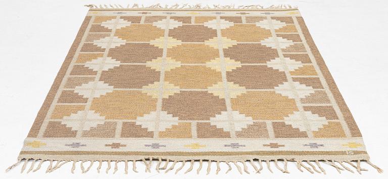 Ingegerd Silow, matta, röllakan, signerad IS, ca. 236 x 158 cm.