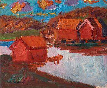 588. Inge Schiöler, Red cottages.