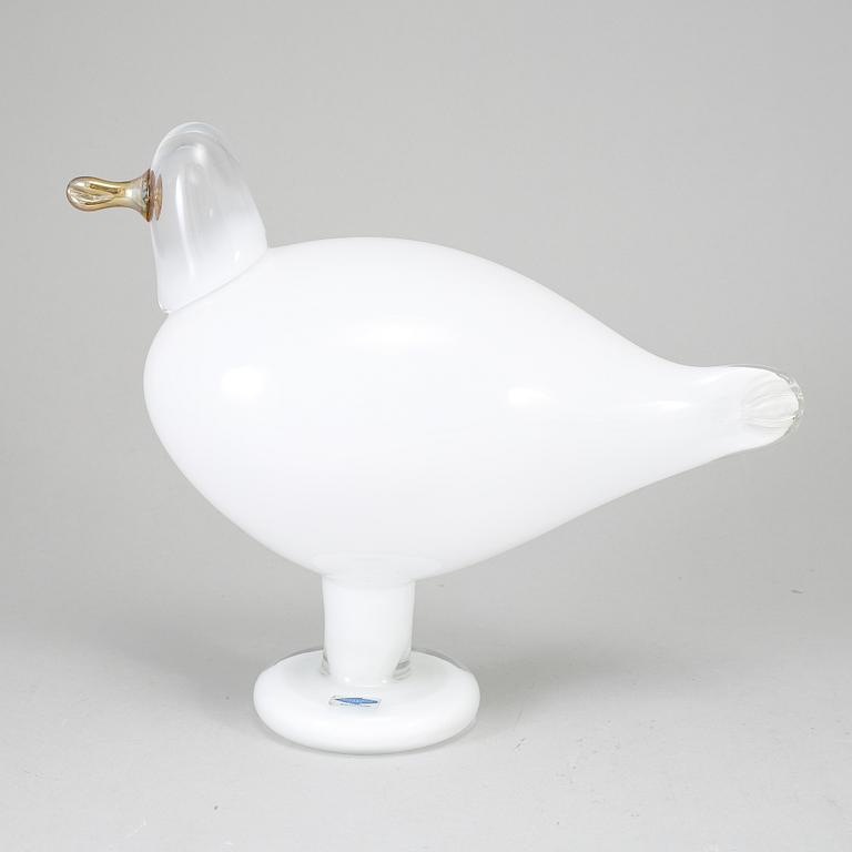 OIVA TOIKKA, lasilintu, signeerattu O. Toikka Nuutajärvi.