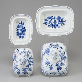 A 49 piece porcelain service, Zwiebelmuster Czechoslovakia.