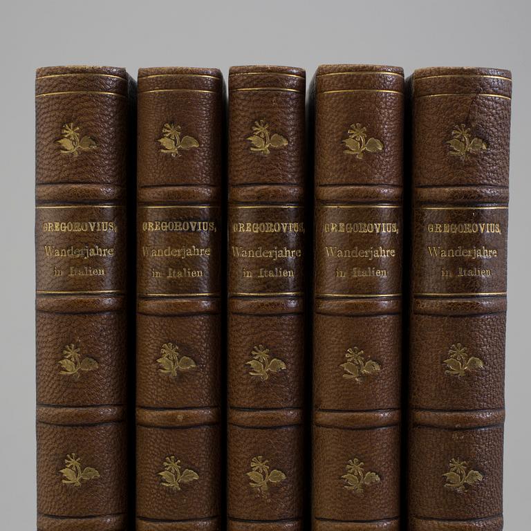 BOOKS, Ferdinand Gregorovius:
Wanderjahre in Italien. 1-5.