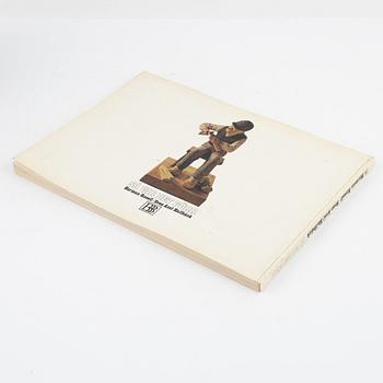 Herman Rosell, skulptur, snidat och bemålat trä, signerad Rosell och daterad 1950.