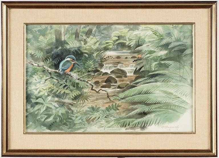 Gunnar Brusewitz, watercolor, signed and dated -96.