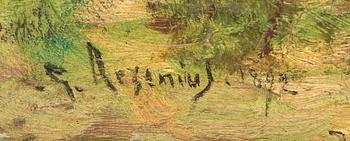 Carl Georg Arsenius, Horses in a landscape.