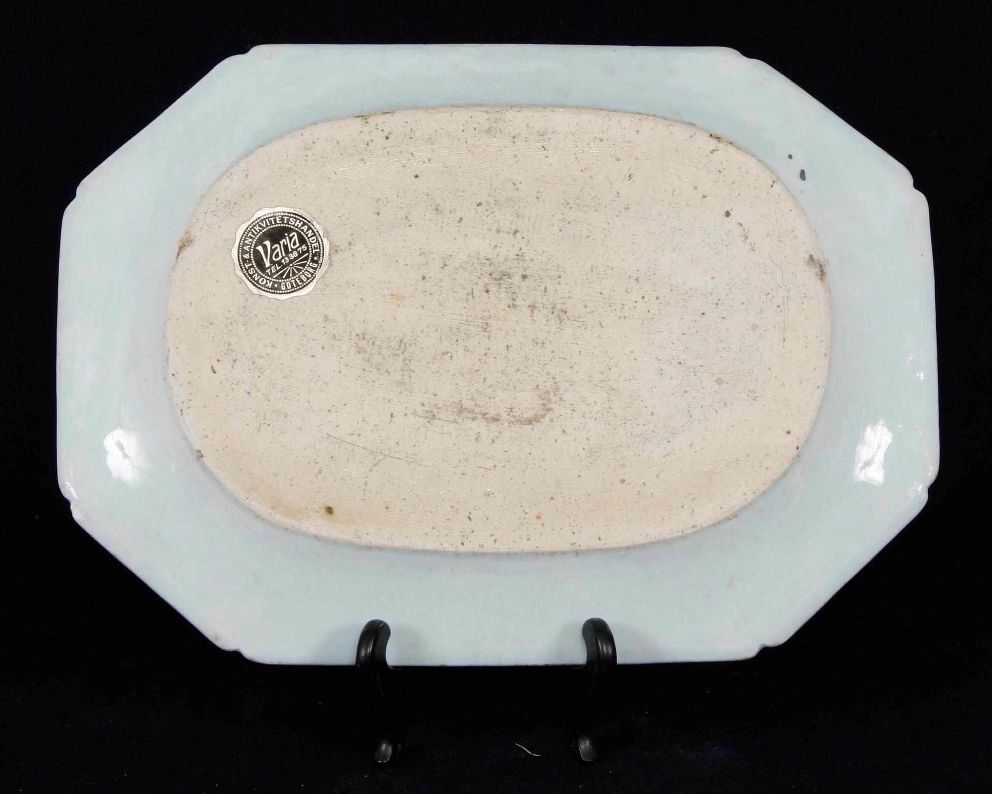 STEKFAT, porslin, Kina, 1700-tal.