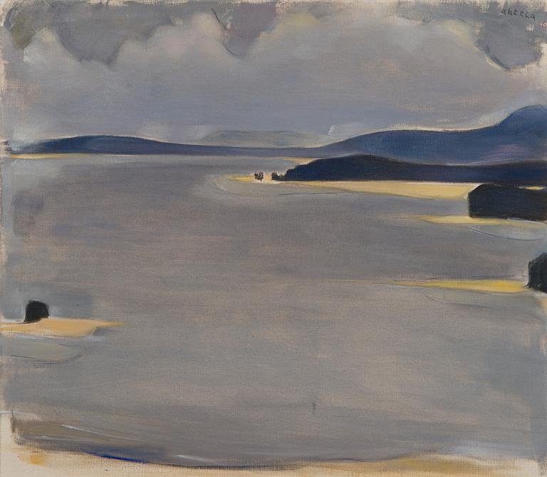 Einar Reuter (H. Ahtela), Blue landscape.