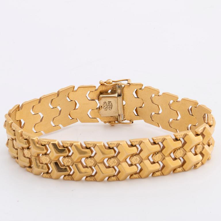 ARMBAND 18K guld, 25,4 g.