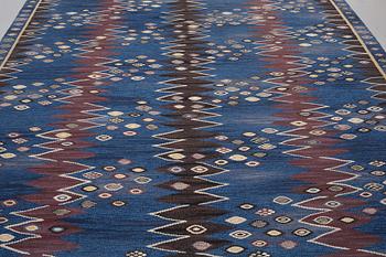 Barbro Nilsson, A CARPET, "Snäckorna", flat weave, ca 346 x 247,5 cm, signed AB MMF BN.