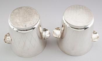 CHAMPAGNEKYLARE, 1 par, nysilver, 1900-talets mitt.