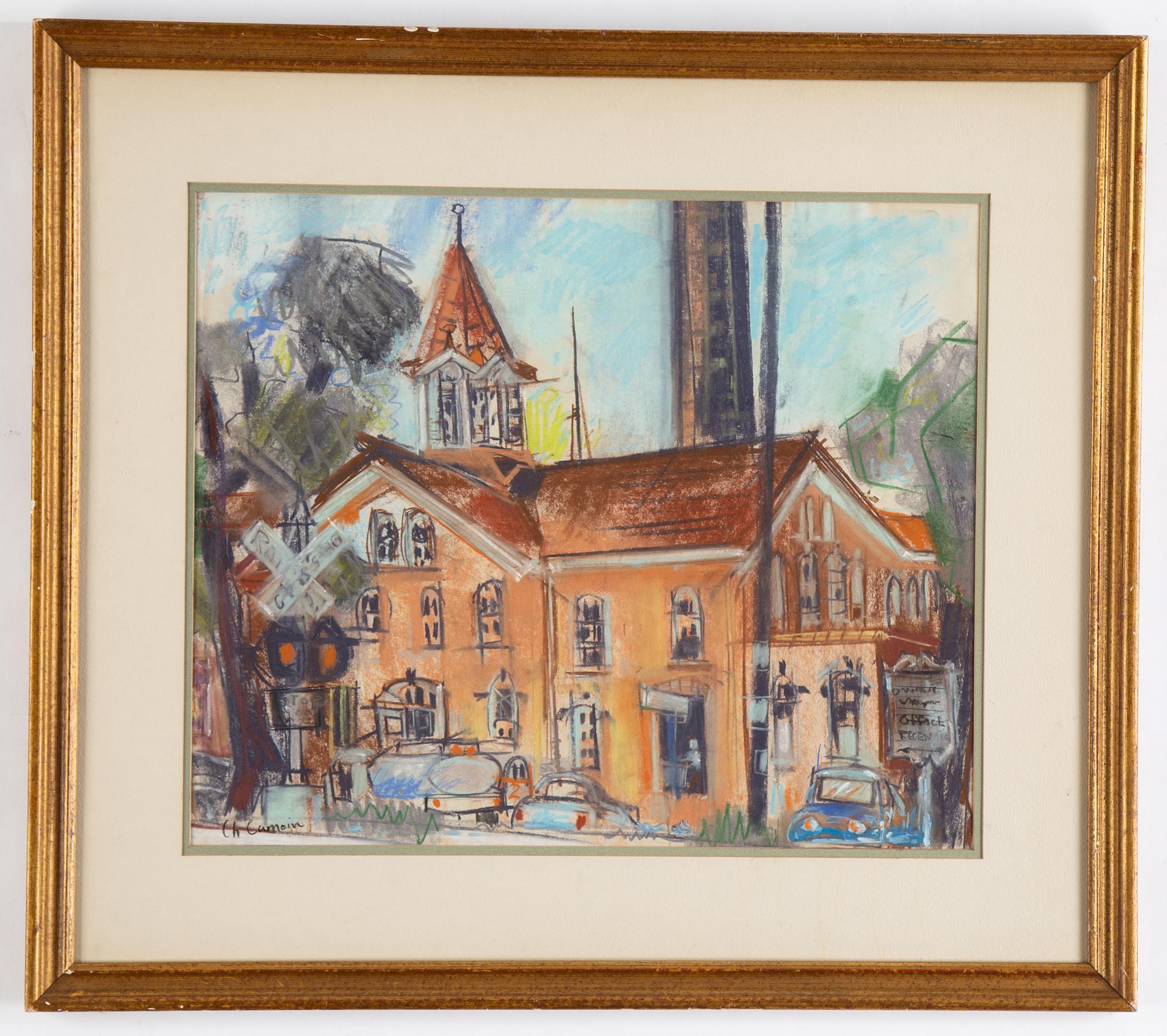 Charles Camoin, pastel, signed.