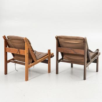 Torbjørn Afdal, Armchairs, a pair, “Hunter”, Stranda Industri A/S for Bruksbo, Norway, 1960s/70s.