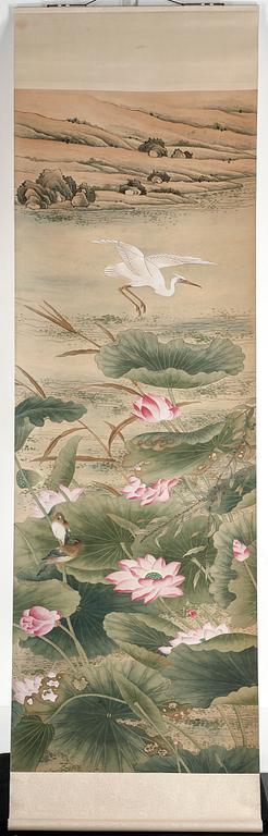 RULLTAPETER, 13 st, Kina, 1900-tal.