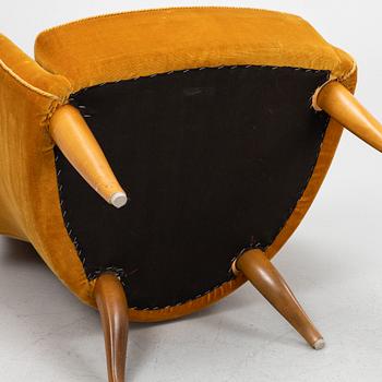 Kerstin Hörlin-Holmquist, A 'Stora Adam' armchairs, Nordiska Kompaniet, mid 20th century.