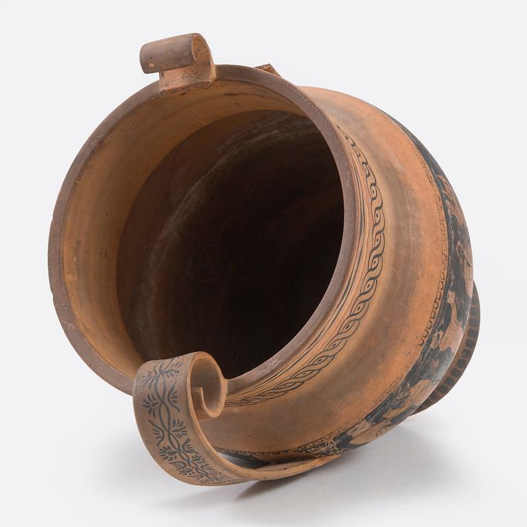 Santeri Salokivi, En grupp nakenmodeller med Urna, 2 st, samt urna från Konstnärens hem.