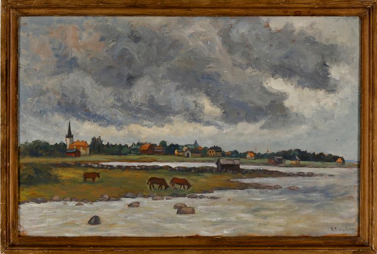 AXEL KARGEL, olja på pannå, signerad och daterad 1931.