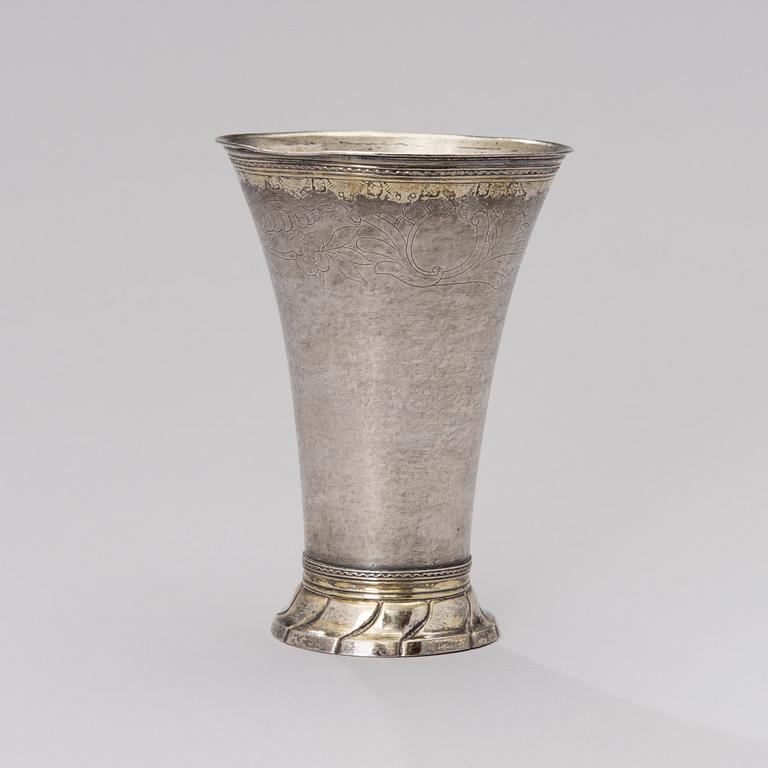 A FINNISH SILVER BEAKER, Abraham Steen, Jakobstad 1790.