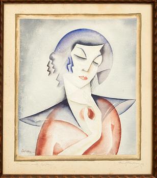 Bengt Carlberg, watercolour signed and dated 24.
