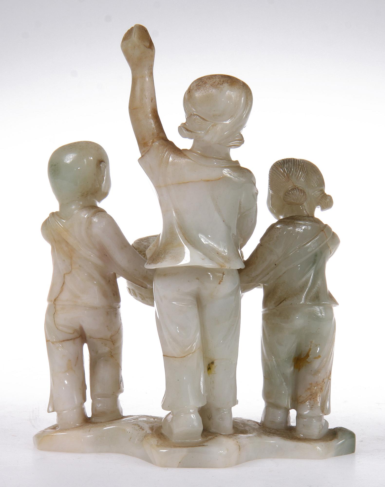 FIGURGRUPP, sten, Kina, 1900-tal.