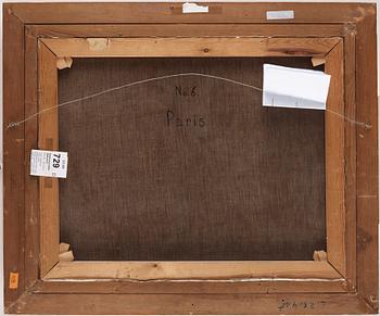 Ivan Ivarson, Stadsbild från Paris med floden Seine i förgrunden.