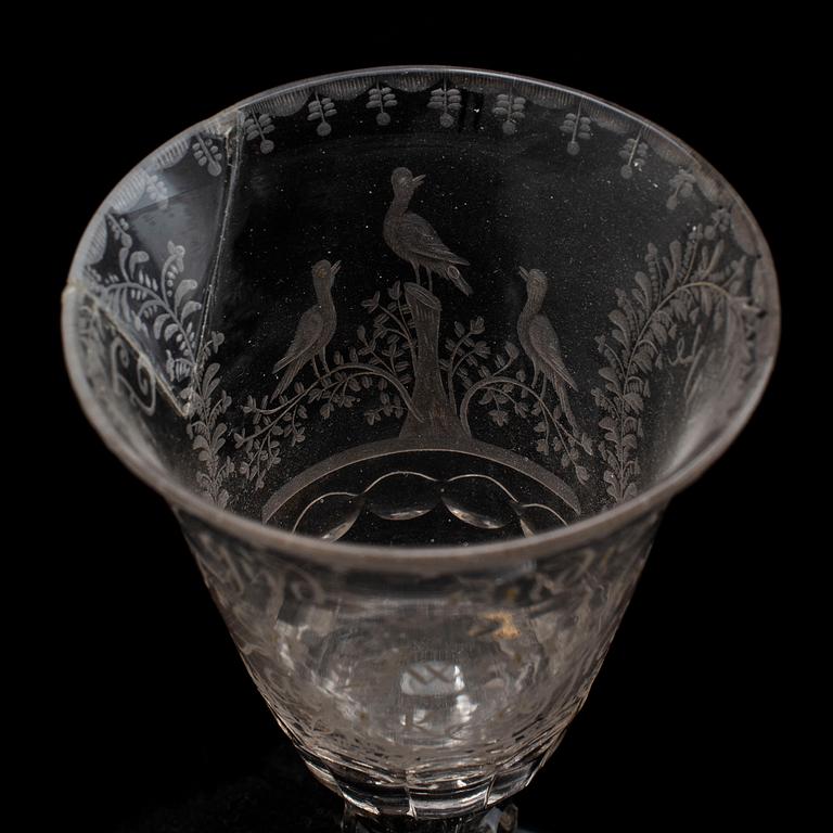 Two 18th century glasses.