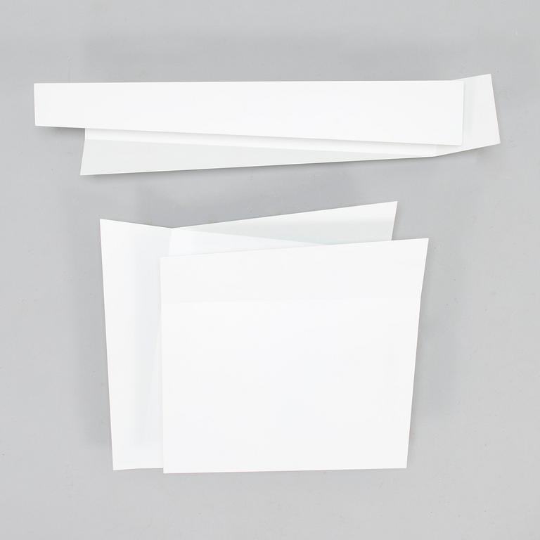 MARCO ZITO, Two wall mounted lights, "Flap 1" and "Flap 3", for Foscarini, Italy. Design year 2009.