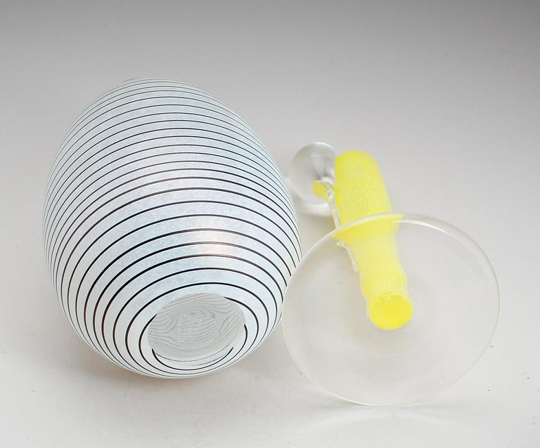 VASER, 2 st, glas, Bertil Vallien, Artist Collection, Kosta Boda.